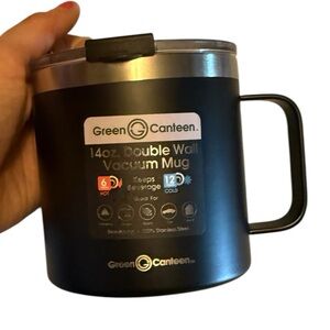 Green Canteen Black Vacuum Mug